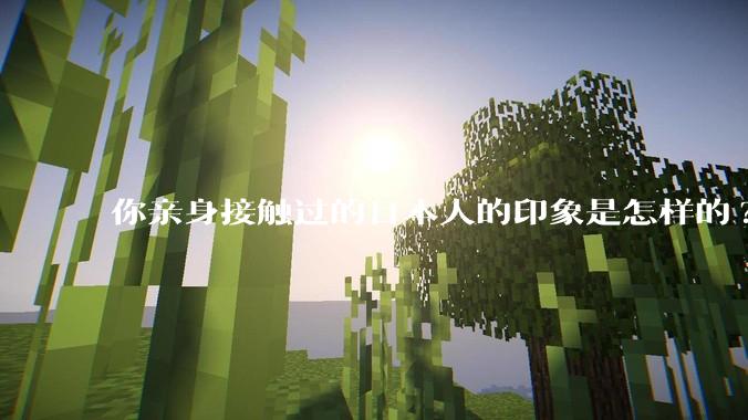 你亲身接触过的日本人的印象是怎样的?